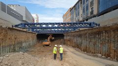 Construcci�n del enlace AC-12 Oleiros A Coru�a