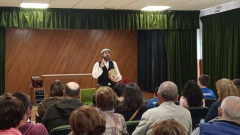 Caxoto, nun acto en Trabada, nunha foto de arquivo