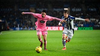 El futbolista del Celta Jones El-Abdellaoui, durante el partido frente a la Real Sociedad.
