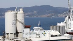 Imagen de archivo de la zona de silos en el Puerto de Vigo