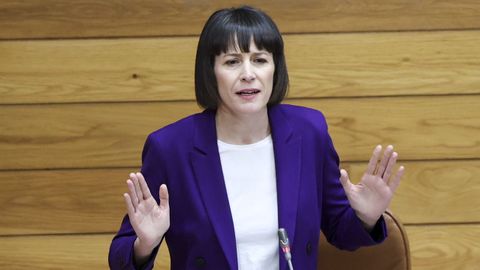 La portavoz nacional del BNG, Ana Pontn, en el Parlamento.