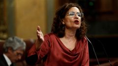 La portavoz Mar�a Jes�s Montero fue la m�s dura con el PP: �Si no van a colaborar, ap�rtense�