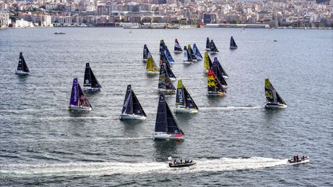 La flota saliendo de Vigo el pasado mes de septiembre