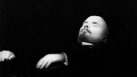 CAD�VER MOMIFICADO DE VLADIMIR ILICH ULI�NOV  LENIN , EN EL MAUSOLEO DEL MISMO NOMBRE, EN LA PLAZA ROJA DE MOSC�