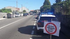 La Polic�a Local, en uno de sus controles habituales. 