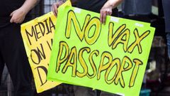 Manifestaci�n antivacunas en Los �ngeles