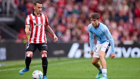 Javi Rodr�guez presionando a Berenguer