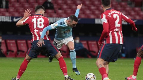 Atl�tico-Celta (2-2) el 8 de febrero del 2021.