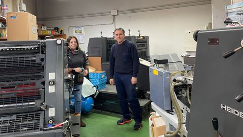 Mar�a y Fernando del Casar, dos de los tres hermanos al frente de Gr�ficas Walfer, un negocio familiar