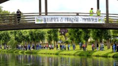Protesta organizada por la plataforma Salvemos o Malec�n en el verano del 2021