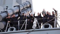 Regresa a casa la fragata Almirante Juan de Borbón