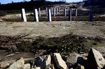 Estado de las obras de la autov�a en Santa Irena (Salto-Vimianzo).