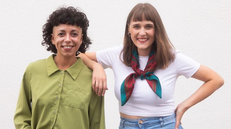 An González e Andrea Maseda, socias da cooperativa Vórtice