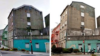 El antes y el despu�s del inmueble que tendr� que derribar lo construido de m�s