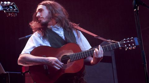 Carlos Ares en su concierto en Santiago.