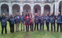 Los candidatos del BNG fueron arropados por su l�der, Xavier Vence.