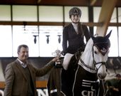 En la foto de ayer, la amazona espa�ola Cristina Orru�o. 