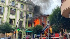 Incendio en la avenida de Portugal