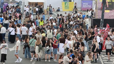 Imagen del recinto portuario donde se celebra el Morri�a Fest.