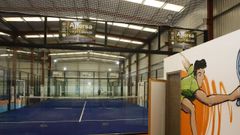 Instalaciones de p�del en Fazouro, en Foz