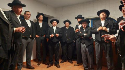  Grupo do Desassossego, en pleno ensayo en un local cedido por el Ayuntamiento de Beja.