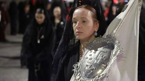 Procesi�n de la Virgen de los Dolores, que abre la Semana Santa en A Coru�a