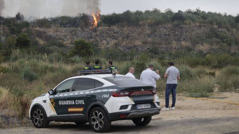 Incendio forestal en Tarro, Culleredo