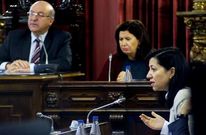 �urea Soto y Agust�n Fern�ndez defendieron la postura del PSOE durante el pleno. 
