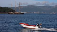 Fondea na Illa de Arousa a goleta Gulden Leeuw