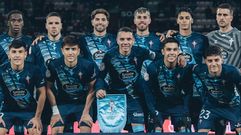 Formaci�n inicial del Celta frente al Albacete en dieciseisavos de Copa.