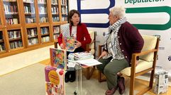 Sol Agra, deputada, e Caridad Camarero, autora da obra ilustrada 