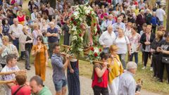 El d�a de la Santa de Mu��o (imagen de archivo previa al covid) volver� a ser festivo local en 2022