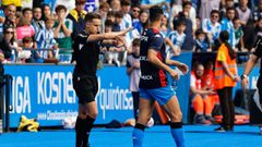 Mu�iz Mu�oz en Riazor el pasado octubre. 