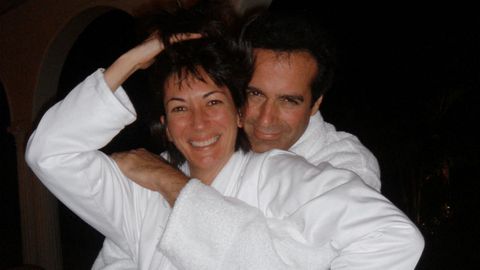 Ghislaine Maxwell y David Copperfield.
