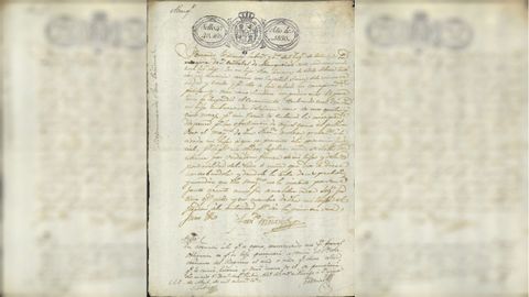 La �declaraci�n espont�nea� que Fernando Tri�anes present� ante la autoridad de Rianxo en nombre de su hija.