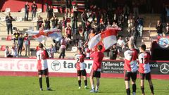 El Arousa, en una imagen de archivo en el campo de A Lomba