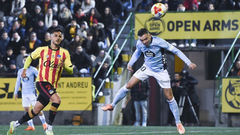 El capitan del Celta, Iago Aspas jugó 45 minutos en el Narcís Sala ante el Sant Andreu y es una clara opción para el once ante el Real Madrid.