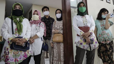 Invitados a una boda en Jakarta, Indonesia