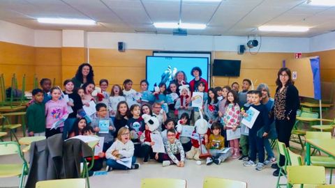 Alumnos del CEIP Filomena Dato Barbad�s, en Ourense