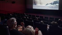 Un grupo de personas disfruta de una pel�cula en el cine