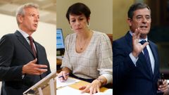 Alfonso Rueda, Ana Pont�n y Jos� Ram�n G�mez Besteiro