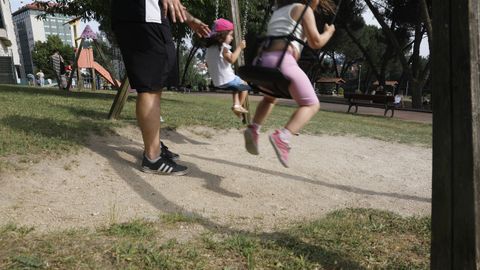 Estado del parque Angelita Paradela, en Barrocs.