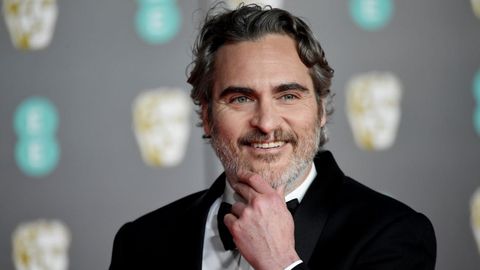 El actor Joaquin Phoenix, elogiad�simo protagonista de �Joker�, llega a la gala de los Bafta