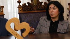 La alcaldesa de Mondo�edo, Elena Candia