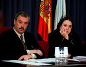 Pachi V�zquez y Ana Fumega,  en un pleno.
