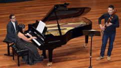 Una de las audiciones en el Centro Superior de M�sica de Valga.