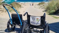 Silla de ruedas autopropulsada en Valdoviño