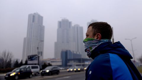 Episodio de contaminaci�n del aire en Skopje, en Macedonia del Norte