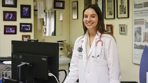 María Pumar es residente de cuarto curso de medicina de familia en el centro de salud Nóvoa Santos de Ourense