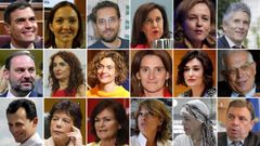 Las caras del equipo de Gobierno de Pedro Sánchez